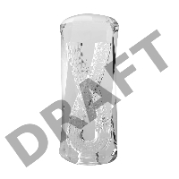 Мастурбатор нереалистичный MensMax XROSS BEADS×ROCK CLOSE, TPE, прозрачный, 14,2 см