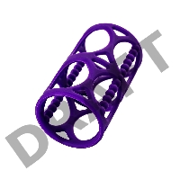 Насадка на пенис TOYFA A-Toys, силикон, фиолетовый, 7,5 см