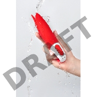 Нереалистичный вибратор Satisfyer Vibes Power Flower, силикон, красный, 18,8 см.