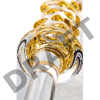 Двусторонний фаллоимитатор Sexus Glass, стекло, прозрачный, 25 см