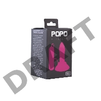 Анальная втулка TOYFA POPO Pleasure, TPR, розовая, 11,9 см