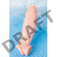 Насадка Toyfa XLover, для увеличения размера, TPR, телесный 18,5 см
