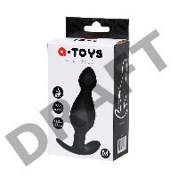 Анальная пробка A-Toys by TOYFA, размер M, силикон, черная, 11,5 см