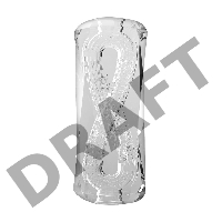 Мастурбатор нереалистичный MensMax XROSS BEADS×ROCK OPEN, TPE, прозрачный, 14,2 см