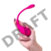 Виброяйцо LOVENSE Lush 2, силикон, розовый, 18 см