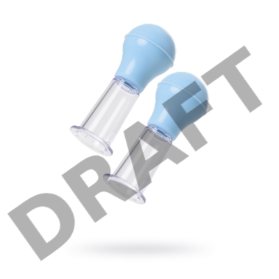 Набор для стимуляции сосков TOYFA, ABS пластик, голубой, 8,8 см