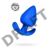 Анальная пробка A-Toys by TOYFA Nosh, силикон, синяя, 8,3 см