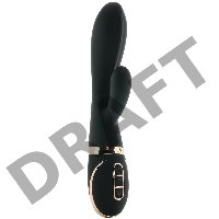 Черный вибратор-кролик Dual Stim Rabbit Vibrator