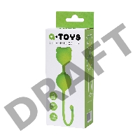 Вагинальные шарики A-Toys by TOYFA Meeko, силикон, зеленый, 16,4 см, Ø 2,7 см