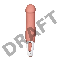 Нереалистичный вибратор Satisfyer Vibes Master, силикон, бежевый, 23,5 см.