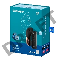 Вибромассажер Satisfyer LITTLE SECRET, силикон, чёрный, 8 см