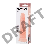 Реалистичный фаллоимитатор A-Toys by TOYFA, TPE, телесный, 18 см