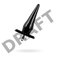 Анальная втулка Black & Red by TOYFA, TPE, черная, 12,7 см, Ø 3 см