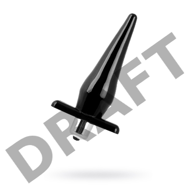 Анальная втулка Black & Red by TOYFA, TPE, черная, 12,7 см, Ø 3 см