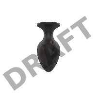 Пробка анальная Силиконовая черная S (5.8*2.8cm) 3304-01