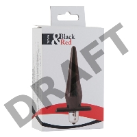 Анальная втулка Black & Red by TOYFA, TPE, черная, 12,7 см, Ø 3 см