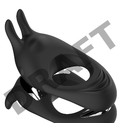 Черное эрекционное кольцо с двумя моторами Zeus Dual Vibe Cock Ring