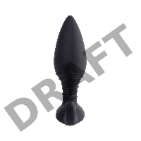 Анальная втулка LOVENSE Hush (S), силикон, черная, 12,1 см