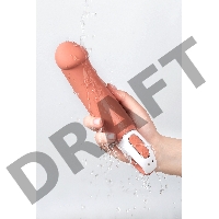Нереалистичный вибратор Satisfyer Vibes Master, силикон, бежевый, 23,5 см.