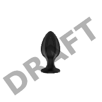 Пробка анальная Силиконовая черная S (5.8*2.8cm) 3306-01