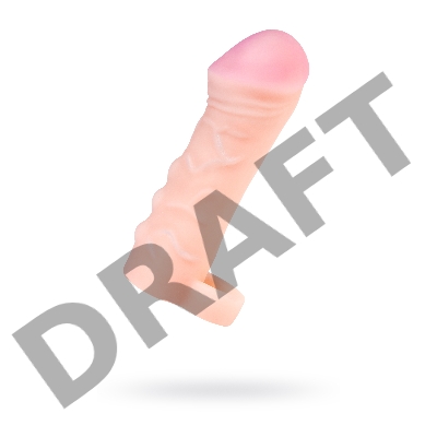 Насадка ToyFa XLover Increase+ для увеличения размера, реалистичная, с кольцом, TPR, телесный 16 см