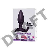 Анальная втулка LOVENSE Hush (S), силикон, черная, 12,1 см