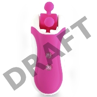 Розовый оросимулятор Clitella со сменными насадками для вращения