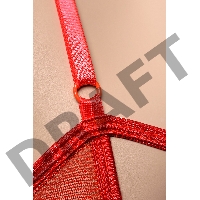 Эротическое боди Candy Girl Charis красное, OS