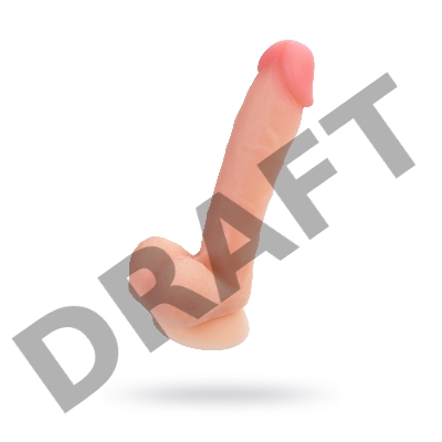 Фаллоимитатор RealStick Silicone Hugh J, телесный, 20,5 см