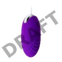 Виброяйцо TOYFA  A-Toys Costa, силикон, фиолетовый,  6,5 см