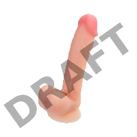 Фаллоимитатор RealStick Silicone Hugh J, телесный, 20,5 см