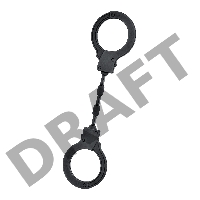 Силиконовые наручники A-Toys by TOYFA, силикон, черные, 33 см
