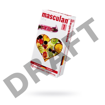 Презервативы Masculan Ultra 1,  10шт.  Тутти-Фрутти (Tutti-Frutti) ШТ