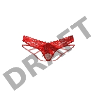 Стринги с двойным доступом SoftLine Collection, красный, S/M