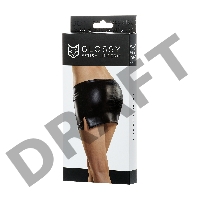 Мини-юбка Glossy из материала Wetlook, черный, S