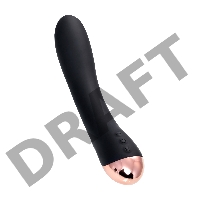 Нереалистичный вибратор WANAME D-SPLASH STREAM, силикон, черный, 21 см