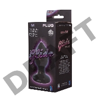 Черный анальный плаг Glide M - 10,3 см.