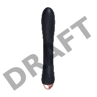 Нереалистичный вибратор WANAME D-SPLASH STREAM, силикон, черный, 21 см