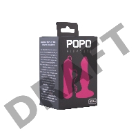 Анальная втулка TOYFA POPO Pleasure, TPR, розовая, 10,5 см