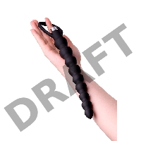 Анальная цепочка Toyfa A-toys Cheran, силикон, черный, 32,7 см