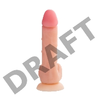 Фаллоимитатор RealStick Silicone Ryan G, телесный, 22,5 см