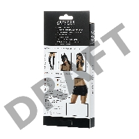 Мини-юбка Glossy из материала Wetlook, черный, M