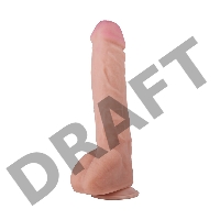 Фаллоимитатор неоскин на присоске REAL Next Lovetoy, TPR, телесный 25,5 см