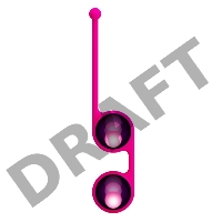 PrettyLove Kegel Tighten Up III, вагинальные шарики на сцепке