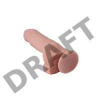 Фаллоимитатор неоскин на присоске REAL Next Lovetoy, TPR, телесный 25,5 см