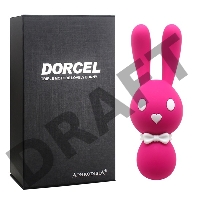 Розовый вибростимулятор-зайчик Dorcel - 16 см.