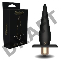 Черный анальный плаг Vibrating Butt Plug