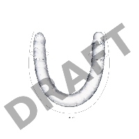 Фаллоимитатор двусторонний TOYFA Double Dildo, TPR, прозрачный, 40 см