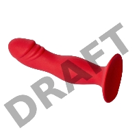 Анальная пробка Hercules, диаметр 3,5 см, длина 16 см , цвет бордовый