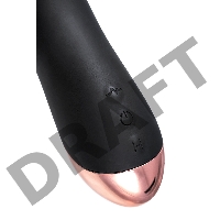 Нереалистичный вибратор WANAME D-SPLASH STREAM, силикон, черный, 21 см